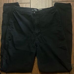 High Waist Black Jeans